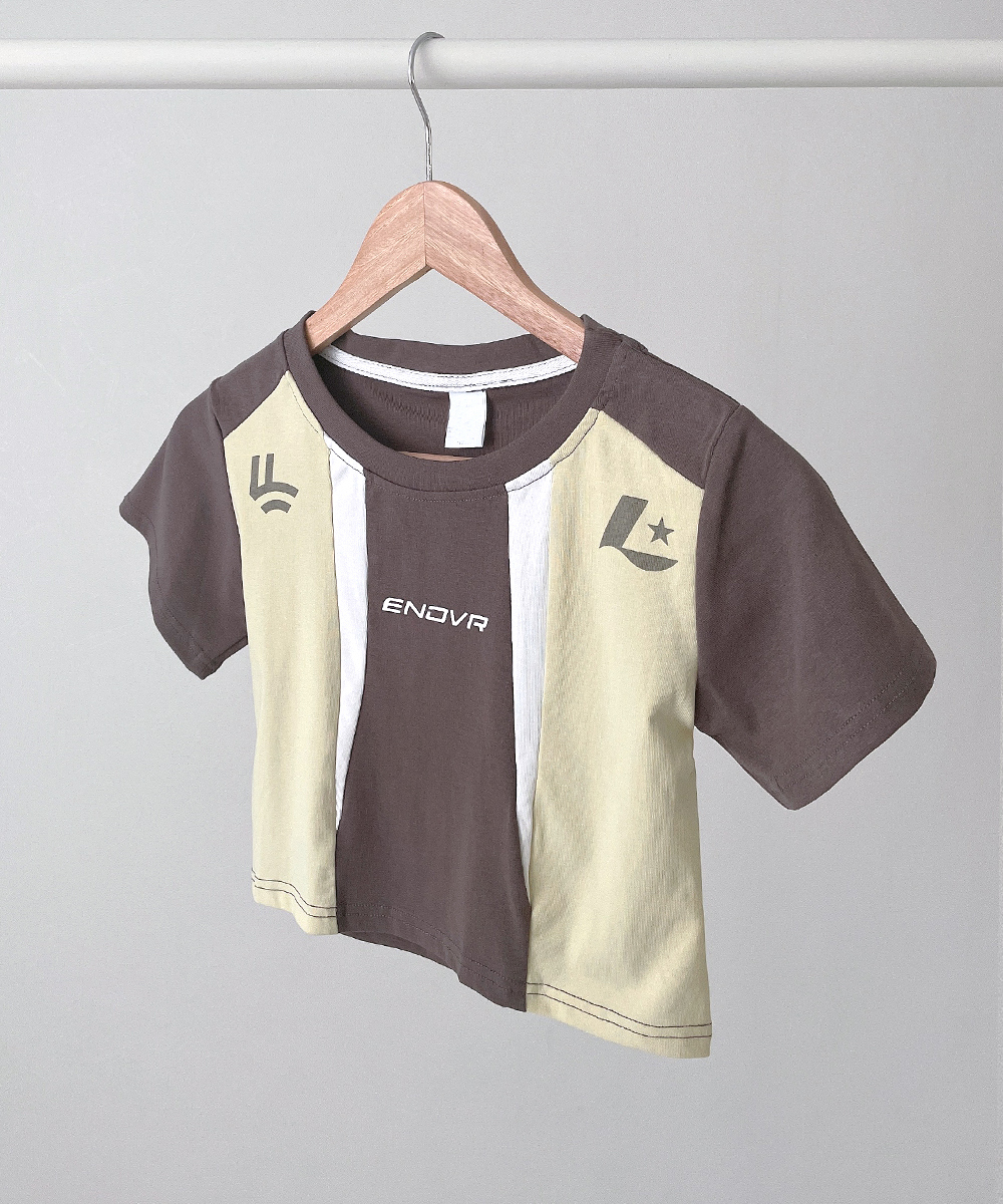 반팔 티셔츠 코코아 색상 이미지-S1L15